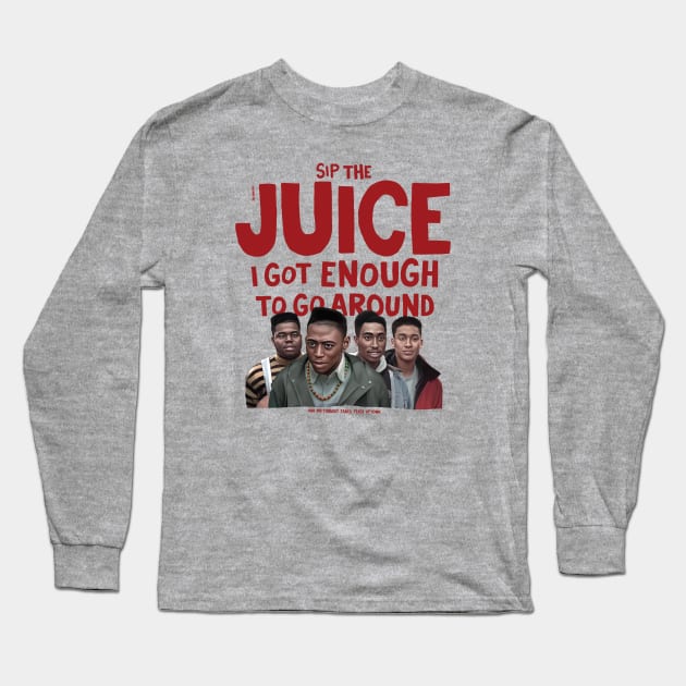 Sip The Juice Long Sleeve T-Shirt by Art Simpson